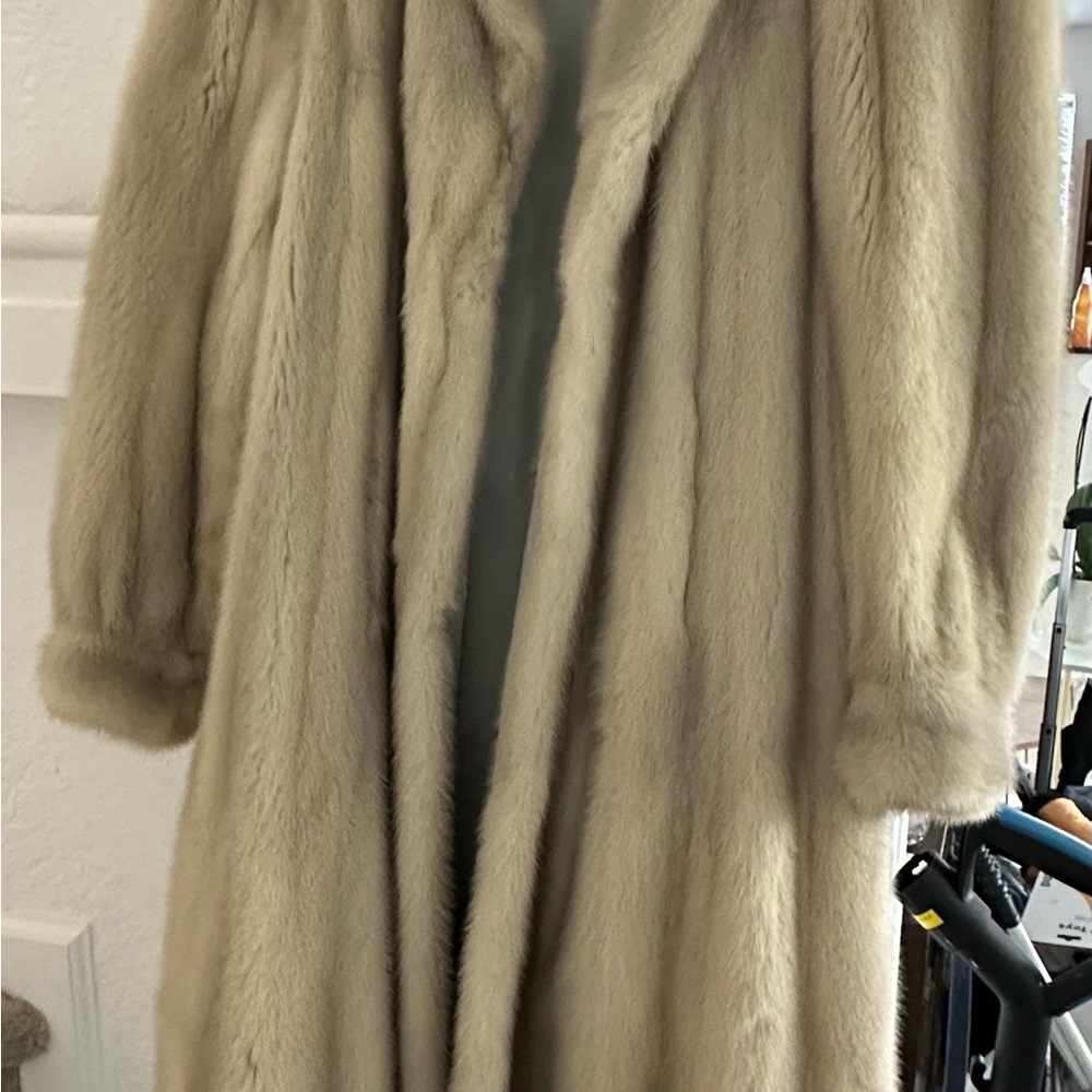Elegant Cream Fur Coat